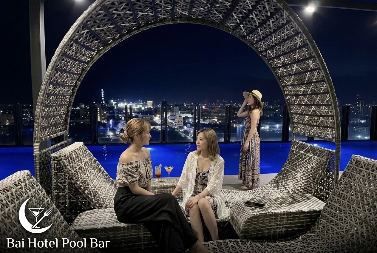 Bai Hotel Pool Bar セブ インフィニティプール横の天空バー